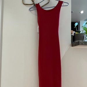 The Group by Babaton Ariane Dress Bodycon racerback tank dress Rustic Red